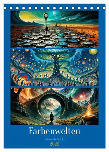 Christine Aka Stine1 | Farbenwelten (Tischkalender 2026 DIN A5 hoch),...