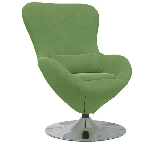 vidaXL Ei-Stuhl Hellgrün Samt von vidaXL