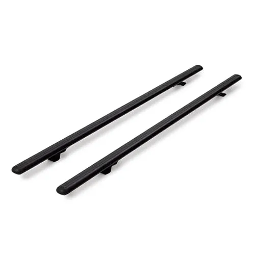 Dachträger passend für Volkswagen Transporter ab 2003-2015 offene Dachreling 150 cm Schwarz, Querträger, Dachlastträger, Dachgepäckträger, Gepäckträger