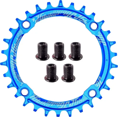 BLAUES FAHRRAD-VORDERKETTENRAD 104mm 32T MTB