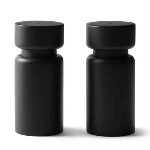 Helsinki Gewürzmühlen-Set Schwarz 11 cm aus FSC Buche mit Crushgrind Mechanismus - Praktisches 2er-Set Gewürzmühlen im skandinavischen Design. Mit hochwertigem Crushgrind Keramikmechanismus für präzises Mahlen. Aus FSC®-zertifiziertem Buchenholz, ideal für Küche und Tisch.