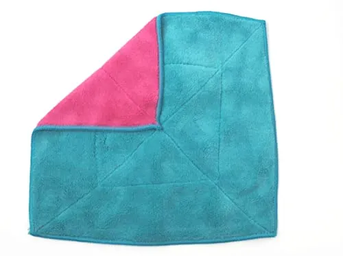 Kochblume| Microfasertuch 30 x 30cm Türkis/Pink