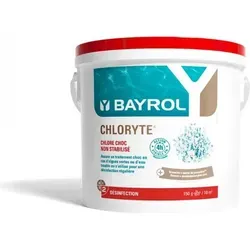 Bayrol Chloryte 5 kg - Anorganisches Chlor Granulat - Wasserpflegeprodukte für Schwimmbäder und Whirlpools, sorgt für kristallklares Wasser und einfache Handhabung mit vollständigen Anweisungen.