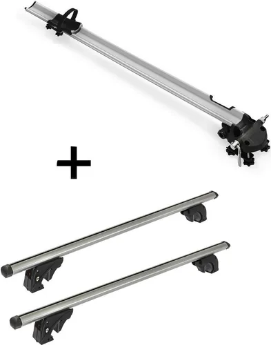 Fahrradträger Bike Pro + Dachträger VDP LION1 für Skoda Felicia - Fahrradträger-Set für Skoda Felicia Station Wagon (94-01), aus leichtem Aluminium, ideal für alle Fahrradtypen und bietet maximalen Komfort durch Platznutzung auf dem Dach.