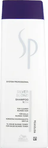 Wella SP Silver Blond Shampoo 250 ml - Shampoo für blondes und graues Haar, neutralisiert Gelbtöne mit blauen Pigmenten und sorgt für kühlen Glanz. Ideal für strahlend schönes Haar!
