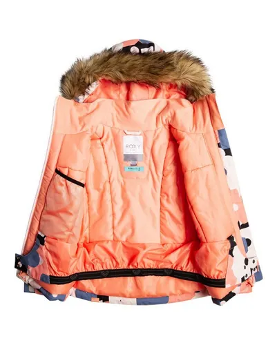 Roxy Pie - Schneejacke für Mädchen 8-16 - Funktionsjacke mit 10K ROXY DryFlight Technologie für optimalen Wetterschutz, aus 55 % recyceltem Polyester, ideal für aktive Mädchen im Schnee.