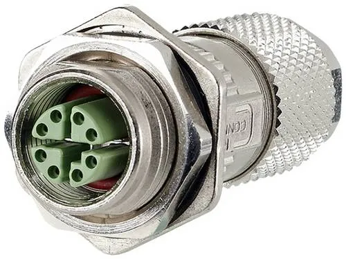 Metz Connect MMF881A315-0001 Steckverbinder Buchse 8-polig - 8-polige M12 Cat.6 Buchse, ideal für einfache Konfektionierung ohne Spezialwerkzeug, perfekt für die Bahnindustrie und 10 GBit geeignet.