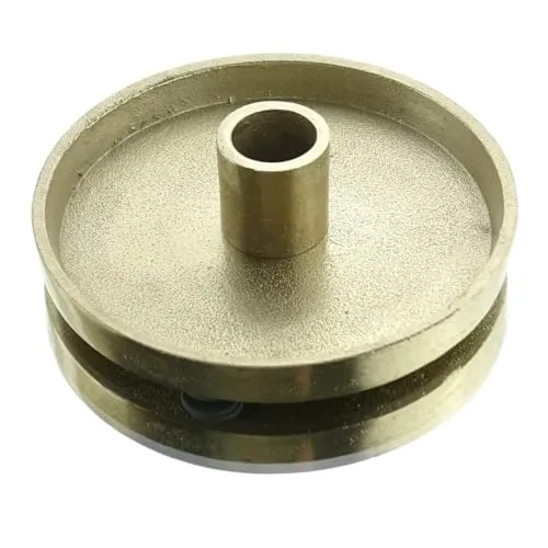 Gasper Kerzenhalter Lights UP Goldfarben kreisrund Ø 13 cm - Aluminium