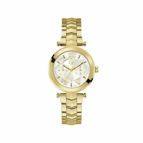 Gc Damen Uhr Y92002L1MF - Elegante Armbanduhr - Armbanduhr für Damen mit Quarzwerk, 100m Wasserbeständigkeit und stilvollem Edelstahl-Gehäuse. Perfekt für jeden Anlass.