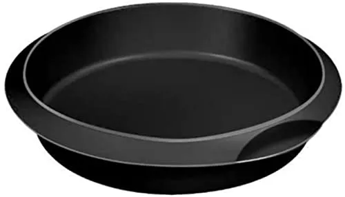Lékué Klassische Backform, Silikon, rund, 26 cm, schwarz