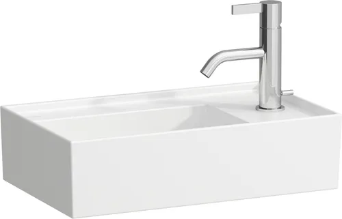 Laufen Kartell Handwaschbecken mit Armaturenbank rechts von LAUFEN