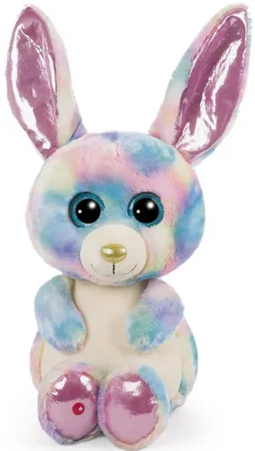 NICI Glubschis Hase Rainbow Candy - 45cm Kuscheltier mit Glitzeraugen, superweiches Plüsch für endloses Kuscheln und Spielen