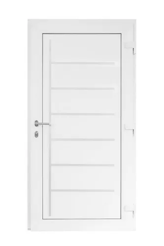 SN DECO GROUP Haustür Bastion Zeta – Komplett-Set mit E-Öffner und Edelstahl Stoßgriff - Hochwertige Haustür mit 70 mm Blendrahmen und integriertem E-Öffner. Ideal für modernen Komfort und Sicherheit. Robustes Design mit geprüfter Qualität für langlebige Nutzung.