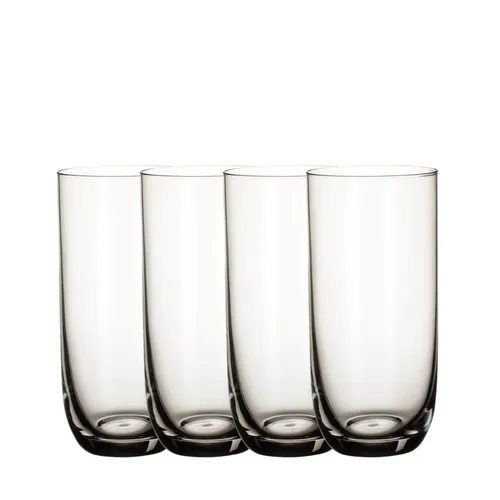 Villeroy und Boch La Divina Longdrinkbecher Set 4tlg. - Elegante Longdrinkgläser aus hochwertigem Kristallglas, ideal für stilvolle Anlässe und Geschenke. Spülmaschinenfest und langlebig, perfekt für Gastronomie und private Feiern.