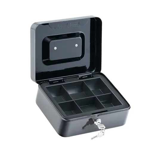 Sevico Tresor Safe Groß, Tresor mit Schlüssel Möbeltresor mit Schloss, Wandtresor für Zuhause, Geschäft, Büro, Hotel, Geld, Dokument, Schmuck, Reisepass 9x20x16cm