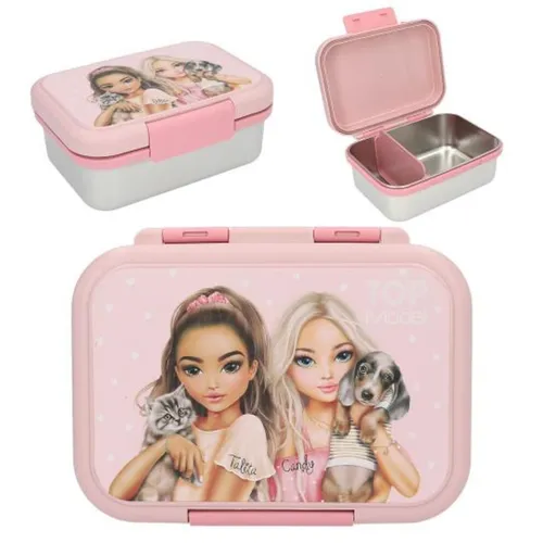 TOPModel Lunchbox aus Edelstahl - Pink (0413957) - Stylische und praktische Brotdose aus Edelstahl für Schule und Freizeit. Mit ihrem modernen Design ist sie der perfekte Begleiter für jede Mahlzeit.