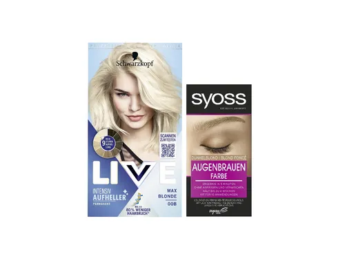 LIVE Aufheller & SYOSS Augenbrauenfarbe Dunkelblond