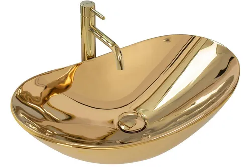 GTM Design Aufsatzwaschbecken ROYAL Modern Waschbecken in gold von GTM Design