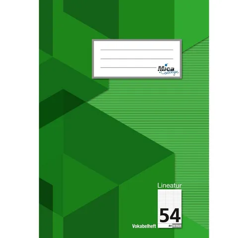 MICA Schulheft Vokabelheft A4 von MICA