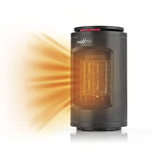 MAXXMEE Tisch-Heizung – Effiziente Wärme für jeden Raum - Elektroheizkörper mit 3 Leistungsstufen, 75 °-Weitwinkel-Auslass und sicherem Überhitzungsschutz. Ideal für gemütliche Wärme im Home Office oder Wohnzimmer.