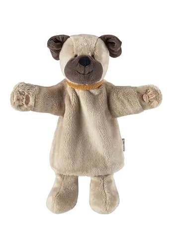 Sterntaler Handpuppe Hund - weiches Kinder Spielzeug zum Puppentheater, Erzählen, Kuscheln & Sprachförderung – perfekter Spielkamerad & Geschenkidee, hellbraun