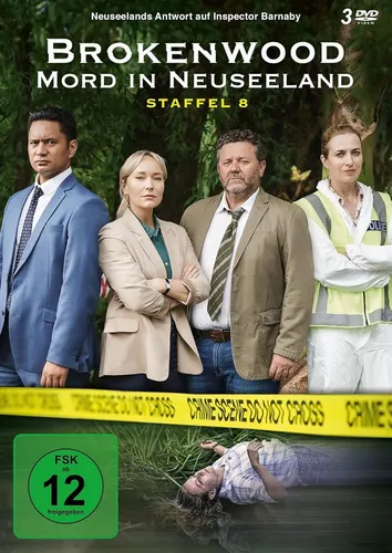 Brokenwood - Mord in Neuseeland - Staffel 8 (DVD) - Spannende Krimiserie auf 3 DVDs. Erleben Sie die packenden Fälle aus Neuseeland in deutscher Sprache. Ideal für Serienliebhaber und Krimifans!
