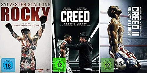 Rocky 1-6 DVD Box + Creed - Rocky's Legacy Teil 1+2 [DVD Set]