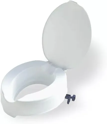 TOILETTENSITZERHÖHUNG 10 cm mit Deckel - Toilettensitze, komfortable 10 cm Erhöhung für mehr Sitzkomfort und erleichtertes Aufstehen, ideal für Senioren und Personen mit eingeschränkter Mobilität.