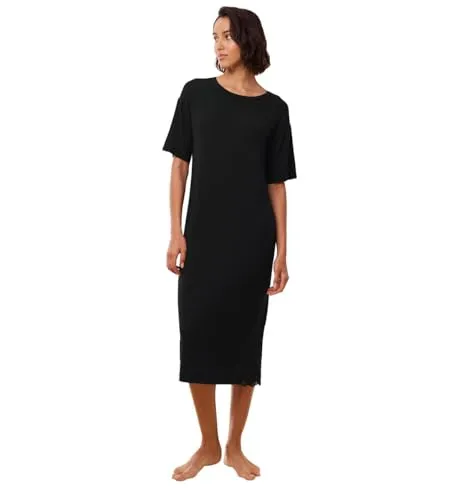 Triumph Damen Timeless Sensuality NDK SSL Nachthemd, SCHWARZ, Größe 42 - Elegantes Nachthemd für Damen aus der Triumph Sleepwear Kollektion, ideal für eine sinnliche Nachtruhe und höchsten Tragekomfort.