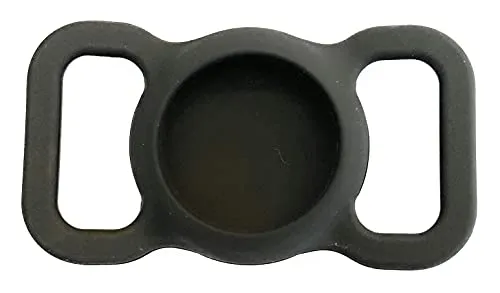 dfitko Silikon Schutz Hülle Kompatibel mit Apple Airtag GPS Finder Hundehalsband, Pet Loop Holder für Apple Air_Tags, Slide On Sleeve Kompatibel mit Apple Airtags