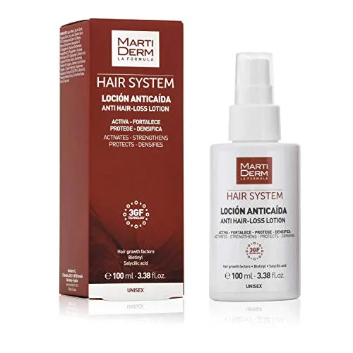 Martiderm Haar System Lotion Anti-Haarverlust 100ml - Hochwertige Haarmaske für Unisex, unterstützt die Haarpflege und sorgt für mehr Vitalität. Ideal für tägliche Anwendung, um Haarverlust effektiv entgegenzuwirken.