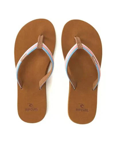 RIP CURL FREEDOM BLOOM OPEN TOE Sandale 2025 blue - 37 - Sandalen aus 100% EVA mit weichem, rutschfestem Fußbett für hohen Komfort und Grip. Ideal für den Sommer und perfekt abgestimmt auf die aktuelle Bademode von Rip Curl.