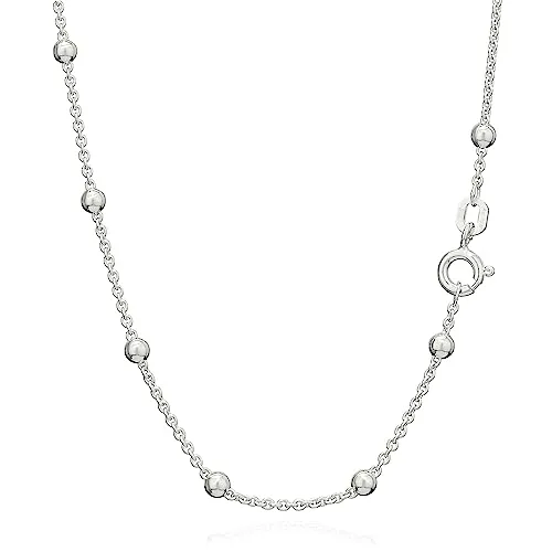NKlaus 42cm Ankerkette 925 Silber - Elegante Damenkette aus 925 Sterling Silber, zeitlose Eleganz und robust für den täglichen Gebrauch, ideal als Geschenk.