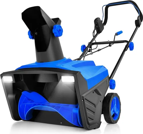 GOPLUS Elektrische Schneefräse mit LED-Scheinwerfern