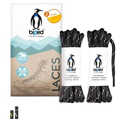 biped LACES 2 Paar runde Schnürsenkel aus Polyester ø 3,5 mm extra robust