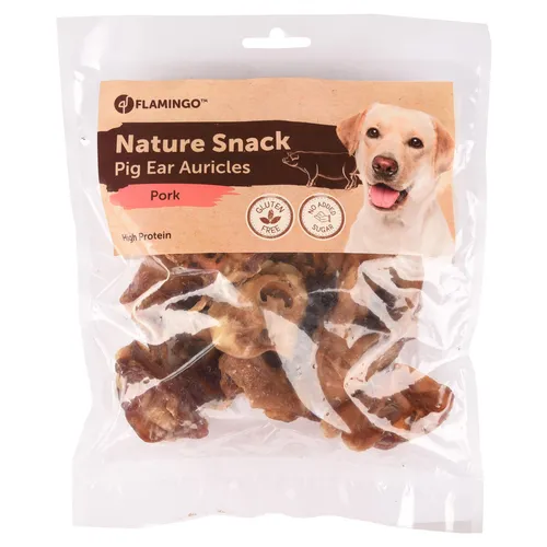 Flamingo Nature Snack Schweineohren-Muscheln 200 g, UVP 4,29 EUR, NEU