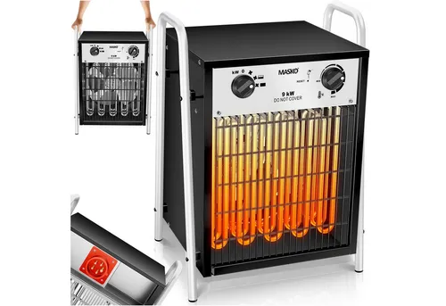 MASKO 9000 W Elektroheizer Heizlüfter mit Thermostat
