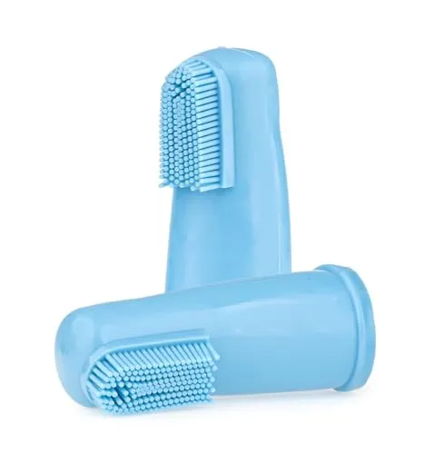 Happet Silikon Zahnbürste für Hunde, Katzen und Frettchen | Weiche Mundpflege | Sanfte Reinigung des Zahnfleisches, Entfernt Stein und Unangenehmer Geruch