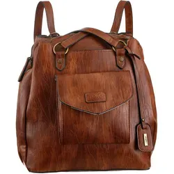 Rieker Damen H1036 Rucksackhandtasche - Stylische Schultertasche mit Reißverschluss, aus hochwertigem Synthetik für Alltag und Freizeit
