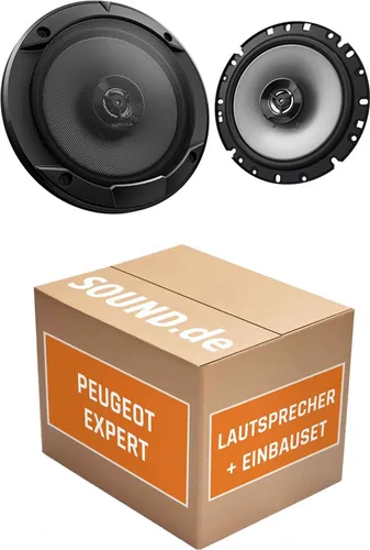 Kenwood S1766 Lautsprecher Einbaupaket für Peugeot Expert (2007-2016) - Komplettset für den Austausch der Lautsprecher in Ihrem Peugeot Expert. Enthält 2x Kenwood Tief-Mitteltöner mit integriertem Hochtöner und passendes Einbauzubehör. Genießen Sie verbesserten Klang und einfache Installation.
