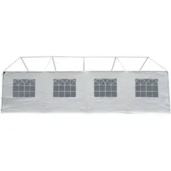 DEGAMO Seitenplane für Zelt 8x4 Meter in weiß von DEGAMO