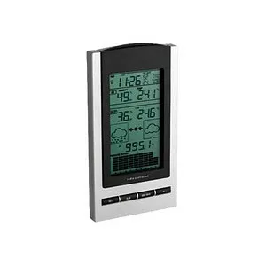 TFA Wetterstation 35.1083 Gaia Funk - Digitale Wetterstation mit Außensensor für präzise Wettervorhersagen, Hygrometer und Barometer. Ideal für Ihr Zuhause – mit Alarm-Modus und Hintergrundbeleuchtung.