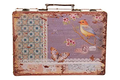 Truhe Kiste KD 1290 - Edle Holztruhe mit Lederbezug XL - Hochwertige Holztruhe im Kolonialstil, perfekt zur stilvollen Aufbewahrung von Schmuck oder Schätzen. Mit edlem Leder bezogen und praktischen Metallbeschlägen für ein einzigartiges Design.