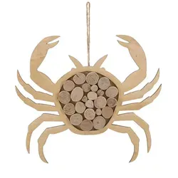 Produktbild FURNLUX Wandkunst Krabbe Beige 35 cm – Maritime Deko