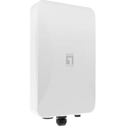 LevelOne AX3000 WLAN Access Point - Outdoor PoE DualBand - WLAN Access Point für den Außenbereich mit IP67-Zertifizierung, PoE-Unterstützung und bis zu 3000 Mbit/s für schnelle, zuverlässige Verbindungen in anspruchsvollen Umgebungen.