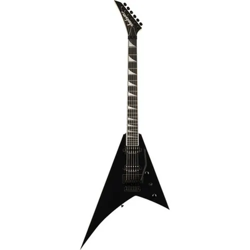 Jackson Pro Plus Rhoads RR24 Deep Black - Hochwertige E-Gitarre - Gitarren, Pro Plus-Serie mit Okoume-Korpus und Ebenholzgriffbrett, ausgestattet mit Seymour Duncan Tonabnehmern für kraftvollen Sound, inklusive Gigbag.