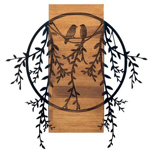 Wandbehänge 100% METALL in Schwarznuss - Elegantes Wandaccessoire aus 100% METALL in stilvollem Schwarznuss-Finish, ideal zur Verschönerung Ihrer Wohnräume.