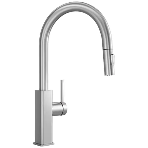 CECIPA Wasserhahn Küche Ausziehbar Edelstahl, Küchenarmatur mit Brause