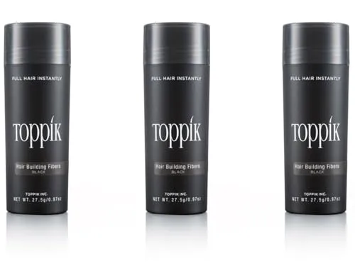 TOPPIK Haarverdichter Streuhaar 27,5 g - Schwarz - TOPPIK Haarverdichter sorgt für sofort volles und dichtes Haar. Ideal bei lichtem Haar, einfach anzuwenden und ergibt ein natürliches Aussehen. Langanhaltend und leicht auswaschbar mit Shampoo.