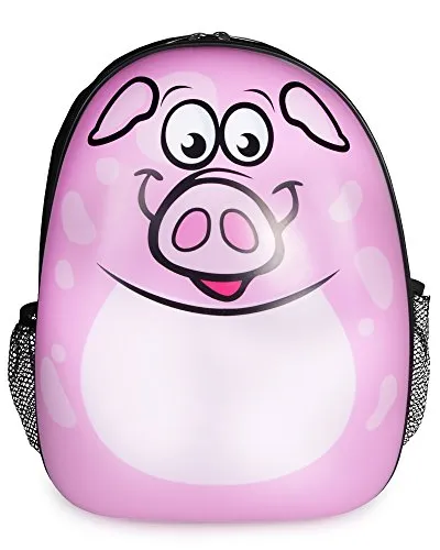 Rucksack für Kinder Hartschalenrucksack Größe L (Schwein)